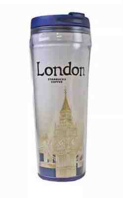 US Seller - New Starbucks LONDON England Global Icon Plastic Travel Mug - Sold on eBay Nov, 13th 2019 for $29.99