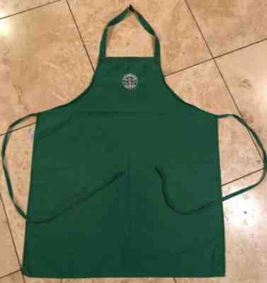 Vintage Starbucks Green Apron Old Logo No Pockets USA Made - Sold on eBay Nov, 13th 2019 for $24.99