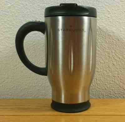 STARBUCKS Barista Brand 16oz. Metal Cup Vintage 2003 Coffee TRAVEL MUG w/ Lid - Sold on eBay Nov, 13th 2019 for $25.99