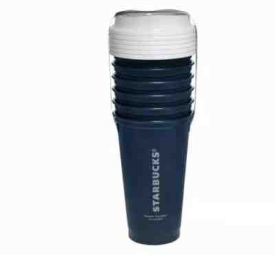 STARBUCKS Reusable Grande 16 OZ Plastic Travel To Go Coffee Cups Lids Set Of 5 - Sold on eBay Nov, 13th 2019 for $20.99