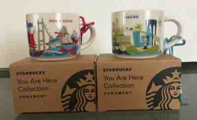 NWT Starbucks You Are Here YAH Hong Kong & Macau 2 oz Ornament Mini Mug SKU Lot - Sold on eBay Nov, 13th 2019 for $50.00