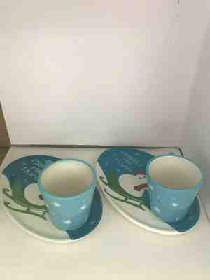 Starbucks 2006 Cookies For Santa plate & mug holiday Christmas coffee set 2 - Sold on eBay Nov, 12th 2019 for $15.00