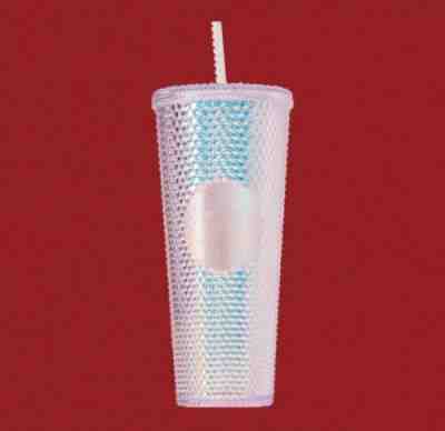 New Holiday Starbucks 2019 Venti Bling Iridescent Platinum Studded Cup Tumbler - Sold on eBay Nov, 12th 2019 for $39.99