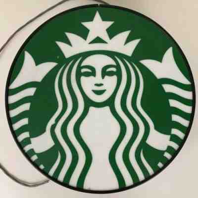 Starbucks Coffee Advertising Sign 14" Round Lighted Sign Untested - Sold on eBay Nov, 12th 2019 for $49.99