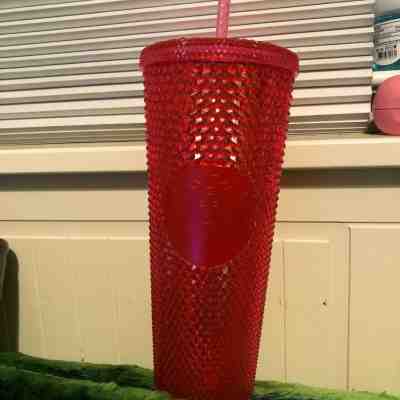 Starbucks Hot Pink Studded Tumbler Holiday 2019 - Sold on eBay Nov, 12th 2019 for $40.00