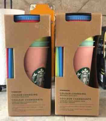 NEW Authentic Starbucks Color Changing Cold Cups (COMPLETE SET) - Sold on eBay Nov, 12th 2019 for $56.00