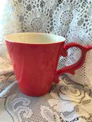 New STARBUCKS Teavana Rococo Handle Tea Coffee Mug 2015 Red 12oz - Sold on eBay Nov, 12th 2019 for $19.95