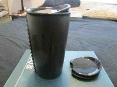 Starbucks Satin/Gun Metal Black Studded Ceramic Mermaid Travel Mug, 2015 - Sold on eBay Nov, 12th 2019 for $19.99