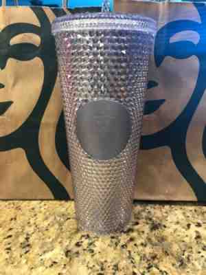 STARBUCKS 2019 Holiday Limited Edition Silver Plat Studded Diamond Tumbler Venti - Sold on eBay Nov, 12th 2019 for $24.99