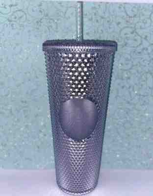 NEW STARBUCKS 2019 Bling Platinum Studded Cold Cup Tumbler 24oz WINTER HOLIDAY  - Sold on eBay Nov, 12th 2019 for $33.95