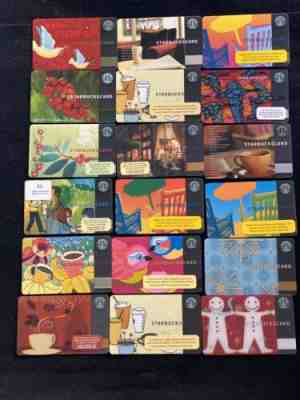 18 X Starbucks Card Old Logo Mixed Lot!!PIN INTACT!See Pic!! - Sold on eBay Nov, 12th 2019 for $18.00