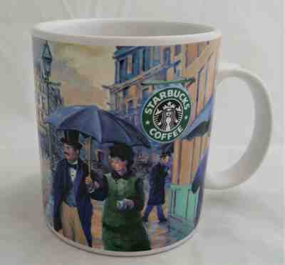 Starbucks 2001 Barista Mug A Rainy Day In The City Coffee Cup Victorian Art - Sold on eBay Nov, 12th 2019 for $15.95