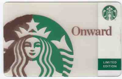 USA Onward Starbucks Card Limited Edition Proof - Sold on eBay Nov, 12th 2019 for $19.90