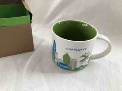 STARBUCKS You Are Here CHARLOTTE  City Collection Series Cup Mug 14oz New In Box - Sold on eBay Nov, 12th 2019 for $18.20
