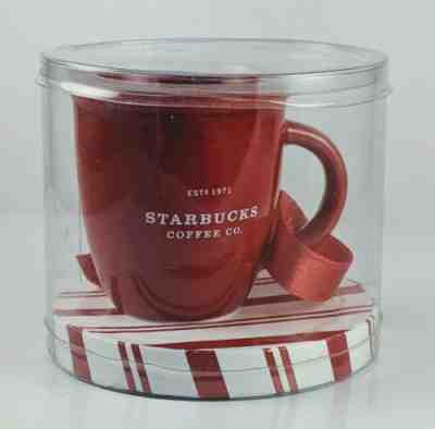 Starbucks Mini Abbey Red Ornament Ceramic Mug Christmas Holiday New - Sold on eBay Nov, 12th 2019 for $15.99