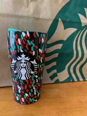 Floral Starbucks Holiday 2019 Travel Mug - Sold on eBay Nov, 12th 2019 for $22.00