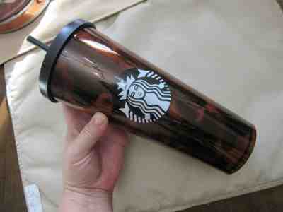 NEW 2019 Starbucks Tortoise Shell Cold Cup Tumbler Venti 24 oz  - Sold on eBay Nov, 12th 2019 for $25.00