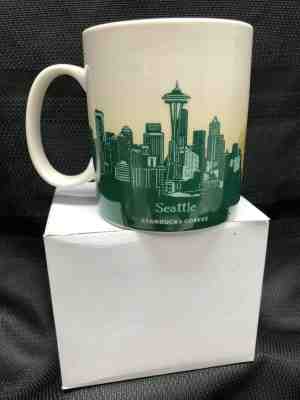 NEW Starbucks Oversize Coffee Mug SEATLE Global Icon Collector Series 16oz - Sold on eBay Nov, 12th 2019 for $26.99