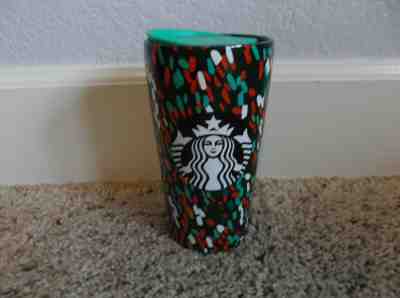 NEW Starbucks Holiday 2019 Confetti Christmas Ceramic Travel Tumbler w/ Lid Cup - Sold on eBay Nov, 12th 2019 for $34.95