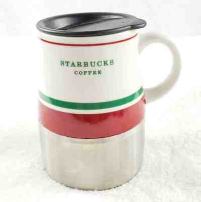 2006 STARBUCKS Coffee Stainless Steel Bottom Travel Mug Cup 14 oz  Rubber Bottom - Sold on eBay Nov, 12th 2019 for $22.95