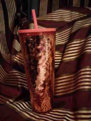 Starbucks 24oz. Tumbler with Straw - Golden Pink - Sold on eBay Nov, 12th 2019 for $25.99
