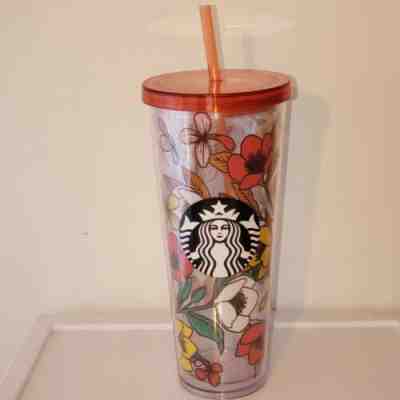 Starbucks Rare Rose Poppy Reusable Double Wall Tumbler Cold Cup 2019 - Sold on eBay Nov, 12th 2019 for $35.00