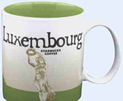 DISCONTINUED!!! Starbucks LUXEMBOURG Icons 16 Oz Coffee Mug - Sold on eBay Nov, 12th 2019 for $42.00