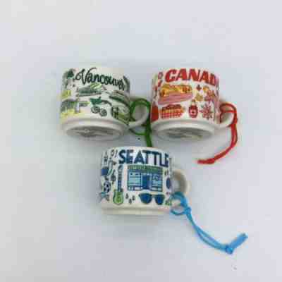 Starbucks Been There Series Mini 2oz Espresso Mug Cup Ornament 2018 lot of 3 F09 - Sold on eBay Nov, 12th 2019 for $36.72