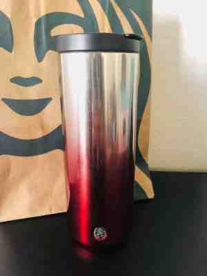 Starbucks holiday 2018 ombre glitter stainless steel Christmas tumbler cup 16oz - Sold on eBay Nov, 12th 2019 for $28.95