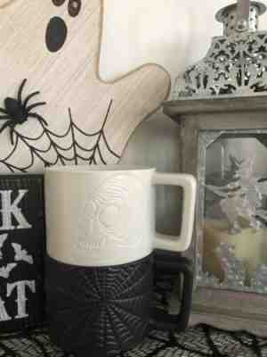 NEW Starbucks 2019 Halloween Set Of 2 Mugs Black Spiderweb & White Skull Set - Sold on eBay Nov, 12th 2019 for $20.00