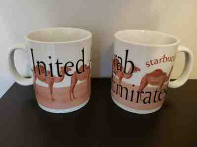 Starbucks PAIR of UNITED ARAB EMIRATES City Mug Collector 2002 RETIRED 16 oz UAE - Sold on eBay Nov, 12th 2019 for $19.95