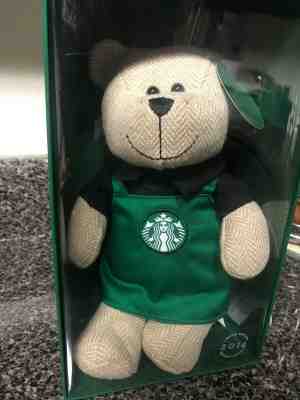 Starbucks Green Apron Bearista Teddy Bear 2016 Limited Edition  - Sold on eBay Nov, 12th 2019 for $15.00