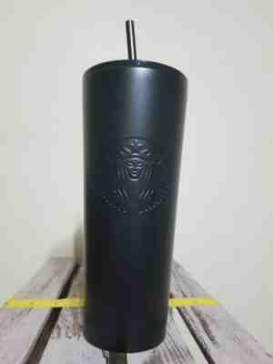 Starbucks Rare Stainless Steel Tumbler Matt black Cup 2018 Venti  24oz