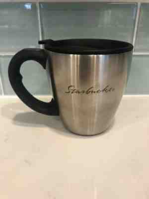 Starbucks Stainless Steel Travel Mug Tumbler 12oz With Lid 4.25” Tall - Sold on eBay Nov, 12th 2019 for $16.00