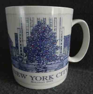 RARE Starbucks Holiday 2006 18oz New York City Rockefeller Center Christmas Tree - Sold on eBay Nov, 11th 2019 for $41.99
