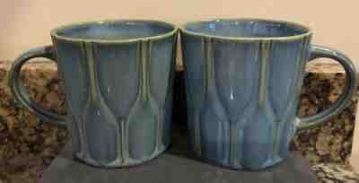 Two Starbucks 2010 New Bone China Lucky Blue Green Bamboo Coffee Mugs Cup 16 OZ - Sold on eBay Nov, 11th 2019 for $42.00