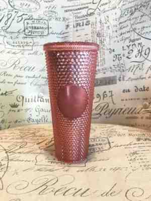 Starbucks 2019 Rose Gold Pink Radiant Iridescent Sparkling Jeweled 24oz Tumbler - Sold on eBay Nov, 11th 2019 for $41.99