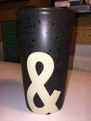2017 Starbucks AMPERSAND Black Travel Tumbler w/Lid - 12 oz - FREE SHIPPING - Sold on eBay Nov, 11th 2019 for $25.99