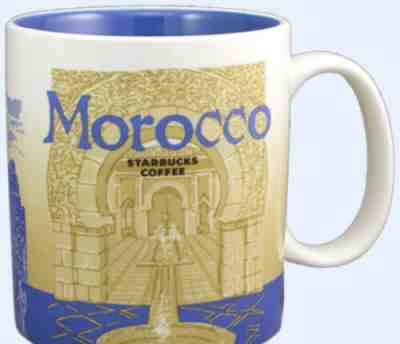 DISCONTINUED!!! Starbucks MOROCCO Icons 16 Oz Coffee Mug