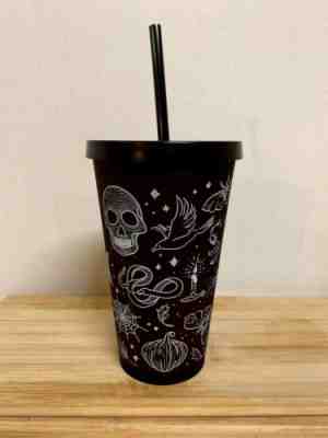 Starbucks 2019 Halloween Skull Tumbler Black Dark Purple 16 Oz Cup Hard to Find  - Sold on eBay Nov, 11th 2019 for $45.00