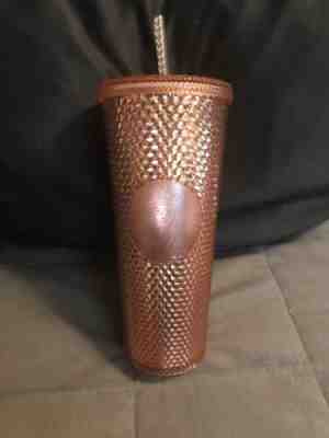 Starbucks Rose Gold Radiant Iridescent Jeweled 24oz Cold Cup - Sold on eBay Nov, 11th 2019 for $41.00