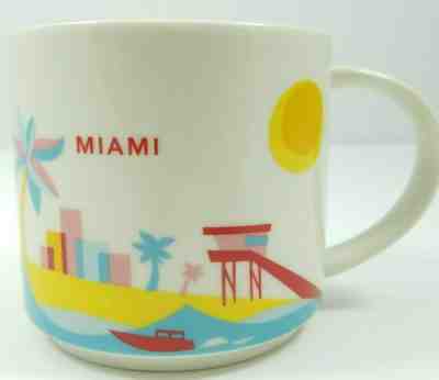 Starbucks You Are Here Collection Miami Florida Mug Coffee Cup Tea 2015 14 oz - Sold on eBay Nov, 11th 2019 for $15.97