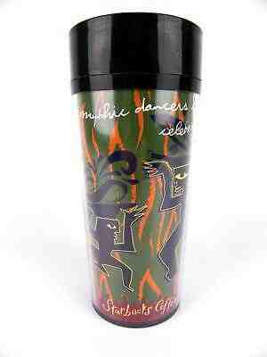 Vtg 1997 Starbucks Coffee Thermo Serv Mythic Dancers Winter Solstice Travel Mug - Sold on eBay Nov, 11th 2019 for $29.95
