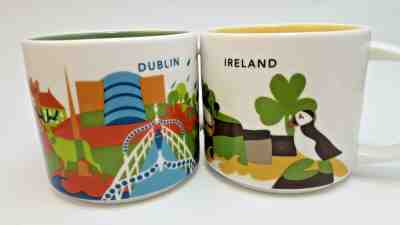 2 NEW IRISH STARBUCKS 14 OZ MUGS - DUBLIN & IRELAND  - FREE SHIPPING - Sold on eBay Nov, 11th 2019 for $89.99