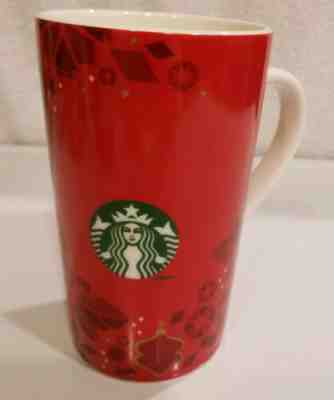 2013 Starbuck's Mug Tall Red Christmas Holiday Ornaments 16 oz Coffee Cup  - Sold on eBay Nov, 11th 2019 for $15.95