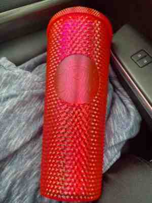 Starbucks Neon Pink Studded Tumbler 24oz Holiday Cup - Sold on eBay Nov, 11th 2019 for $25.99