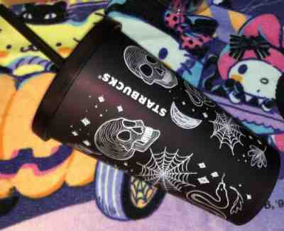 Starbucks Halloween Skull Spooky Characters Tumbler 2019 - Sold on eBay Nov, 11th 2019 for $45.95