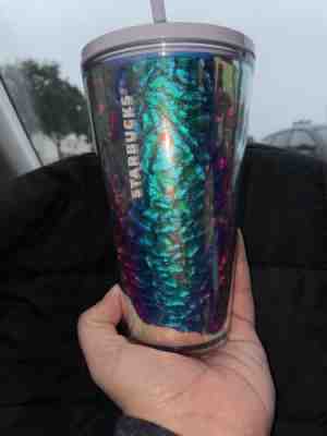 STARBUCKS 2019 Holiday IRIDESCENT Cold Cup Tumbler 16oz *limited Edition* - Sold on eBay Nov, 11th 2019 for $20.00