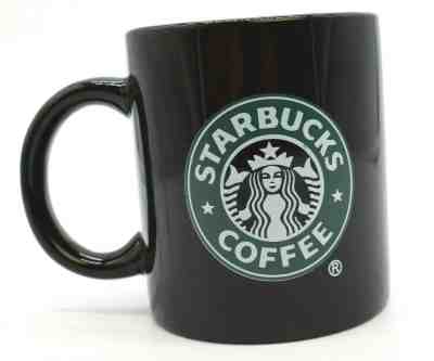 New Vintage Starbucks Coffee Mug Cup 10 oz Black Classic Mermaid Siren - Sold on eBay Nov, 11th 2019 for $16.95