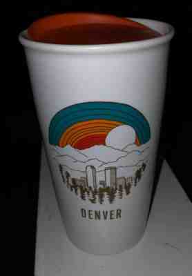 Starbucks Been There DENVER Collectible Double Wall Ceramic Traveler Mug 12 oz - Sold on eBay Nov, 11th 2019 for $27.95